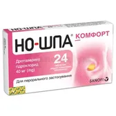 Но-Шпа® Комфорт таблетки, вкриті плівковою оболонкою 40 мг блістер  №24