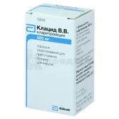 Клацид® В.В. порошок ліофілізований д/приготування р-ну для інфузій 500 мг флакон  №1