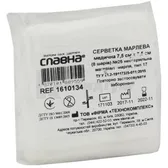 СЕРВЕТКА МАРЛЕВА МЕДИЧНА "СЛАВНА®" НЕСТЕРИЛЬНА 7,5 см х 7,5 см (8-шарів) тип 17  №25