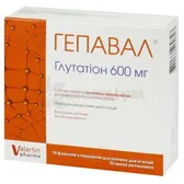 Гепавал® порошок для розчину для ін'єкцій 600 мг флакон з розчинником (вода для ін'єкцій) по 4 мл в ампулах  №10