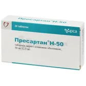Пресартан® H-50 таблетки, вкриті плівковою оболонкою 50 мг + 12,5 мг блістер  №30