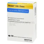 Лозап® 100 Плюс таблетки, вкриті плівковою оболонкою 100 мг + 25 мг блістер  №90