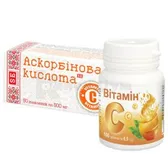 Вітамін-ка з аскорбіновою кислотою таблетки 0,5 г  №50