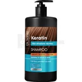 ШАМПУНЬ ДЛЯ ТЬМЯНОГО І ЛАМКОГО ВОЛОССЯ "DR.SANTE KERATIN" 1000 мл  №1