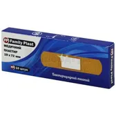 FAMILY PLAST ПЛАСТИР БАКТЕРИЦИДНИЙ НА ТКАНИННІЙ ОСНОВІ 1,9 см х 7,2 см  №10
