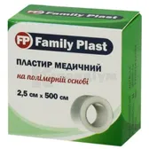FAMILY PLAST ПЛАСТИР МЕДИЧНИЙ НА ПОЛІМЕРНІЙ ОСНОВІ 2,5 см х 500 см  №1