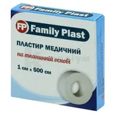 FAMILY PLAST ПЛАСТИР МЕДИЧНИЙ НА ТКАНИННІЙ ОСНОВІ 1 см х 500 см  №1