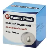 FAMILY PLAST ПЛАСТИР МЕДИЧНИЙ НА ТКАНИННІЙ ОСНОВІ 5 см х 500 см  №1