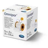 Пластир фіксуючий з нетканого матеріалу Omnipor® 5 см х 5 м  №1