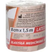 БИНТ ЕЛАСТИЧНИЙ МЕДИЧНИЙ 80 мм х 1,5 м модель 2 Latex Free  №1