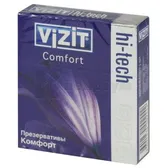 ПРЕЗЕРВАТИВИ ЛАТЕКСНІ "VIZIT" HI-TECH Comfort комфорт  №3