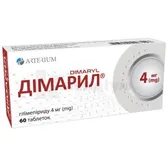 Дімарил® таблетки 4 мг блістер в пачці  №60
