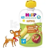 HIPP ФРУКТОВЕ ПЮРЕ "ЯБЛУКО-БАНАН" НіРР HiPPiS 100 г з 4 місяців  №1