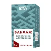 БАНДАЖ ЕЛАСТИЧНИЙ АДГЕЗИВНИЙ TETA® 10 см х 4,5 м  №1
