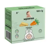ПЕЧИВО ДИТЯЧЕ тм "МАЛЯТКО" МОРКВ'ЯНЕ 100 г з 9 місяців  №1