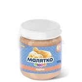 ПЮРЕ тм "МАЛЯТКО" М'ЯСО КУРЧАТ 100 г з 6 місяців  №1