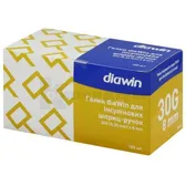 ГОЛКИ diaWin ДЛЯ ІНСУЛІНОВИХ ШПРИЦ-РУЧОК 30G(0,30 мм) х 8 мм  №100
