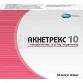 Акнетрекс 10 капсули м'які 10 мг блістер  №30