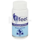 ТАЛЬК ДЛЯ НІГ "ОХОЛОДЖУЮЧИЙ" Happy fit 50 г м'ята  №1