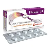 Фібриназа-20 таблетки, вкриті кишково-розчинною оболонкою 20 мг  №30