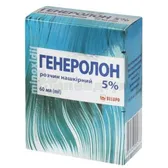 Генеролон розчин нашкірний 5 % флакон поліетиленовий з насадкою розпилювачем 60 мл  №1