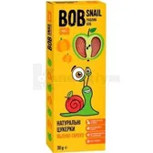ЦУКЕРКИ НАТУРАЛЬНІ BOB SNAIL (РАВЛИК БОБ) 30 г Яблучно-гарбузові  №1