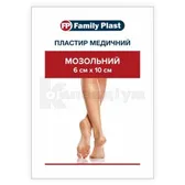 FAMILY PLAST ПЛАСТИР МОЗОЛЬНИЙ 6 см х 10 см  №1