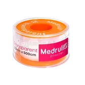 ЛЕЙКОПЛАСТИР МЕДИЧНИЙ В РУЛОНАХ MEDRULL "TRANSPARENT" 2,5 см х 500 см  №1
