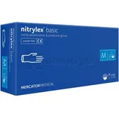 РУКАВИЧКИ ОГЛЯДОВІ НІТРИЛОВІ НЕСТЕРИЛЬНІ НЕОПУДРЕНІ NITRYLEX® BASIC M пара  №100
