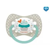 ПУСТУШКА 23/282, 0-6 міс. силіконова, симетрична Cupcake - сіра  №1