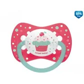 ПУСТУШКА 23/284, 18+ міс. силіконова, симетрична Cupcake - рожева  №1