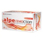 АЛПЕ® ГЕМОСТОП ХІРУРГІЧНА (РОЗЧИННА ГЕМОСТАТИЧНА МАРЛЯ) 70 мм х 100 мм  №15