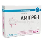Амігрен капсули 100 мг блістер у коробці  №10