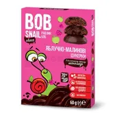 ЦУКЕРКИ НАТУРАЛЬНІ BOB SNAIL (РАВЛИК БОБ) яблуко-малина 60 г у бельгійському чорному шоколаді  №1