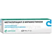 Метилурацил з мірамістином мазь туба 15 г  №1
