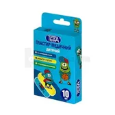 ПЛАСТИР ДЛЯ РАН НА ПОЛІМЕРНІЙ ОСНОВІ TETA® 1,9 см х 7,2 см для дітей  №10