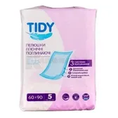ПЕЛЮШКИ ГІГІЄНІЧНІ ПОГЛИНАЮЧІ TIDY 60 см х 90 см  №5