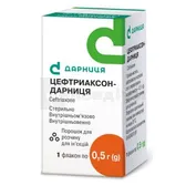 Цефтриаксон-Дарниця порошок для розчину для ін'єкцій 0,5 г флакон  №1