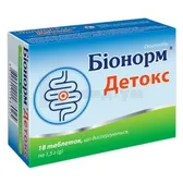 Біонорм® Детокс таблетки, що диспергуються 1,5 г блістер  №18
