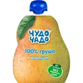 Пюре фруктове дитяче з груш "Premium" тм "Чудо-Чадо" 90 г з 4 місяців  №1