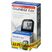 СИСТЕМА ДЛЯ ВИЗНАЧЕННЯ РІВНЯ ГЛЮКОЗИ У КРОВІ GLUNEO™ LITE + тест-смужки №50  №1