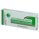 Амлодипін-Фітофарм таблетки 5 мг блістер  №20