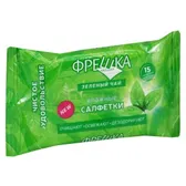 СЕРВЕТКИ КОСМЕТИЧНІ ВОЛОГІ "ФРЕШКА" "Зелений Чай"  №15