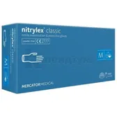РУКАВИЧКИ ОГЛЯДОВІ НІТРИЛОВІ НЕСТЕРИЛЬНІ НЕПРИПУДРЕНІ NITRYLEX® CLASSIC M блакитні  №100