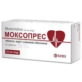 Моксопрес таблетки, вкриті плівковою оболонкою 0,4 мг блістер  №30