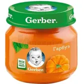ПЮРЕ ГОМОГЕНІЗОВАНЕ НА ОВОЧЕВІЙ ОСНОВІ ТМ "GERBER" "ГАРБУЗ" 80 г для дітей від 6 місяців  №1