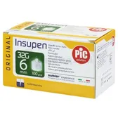 ГОЛКА СТЕРИЛЬНА INSUPEN ORIGINAL ДЛЯ ІНСУЛІНОВИХ РУЧОК 32 G x 6 мм (0,23 x 6 мм)  №100