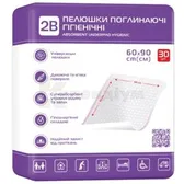 ПЕЛЮШКИ ГІГІЄНІЧНІ ПОГЛИНАЮЧІ 2B 60 см х 90 см  №30