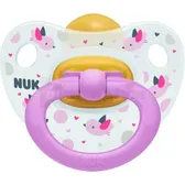 Соска-пустишка тм "NUK" розмір 2, латекс. пташки Happy kids  №1
