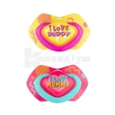 ПУСТУШКА 22/654_pin, 18+ міс. NEON LOVE, рожева силіконова симетрична  №2